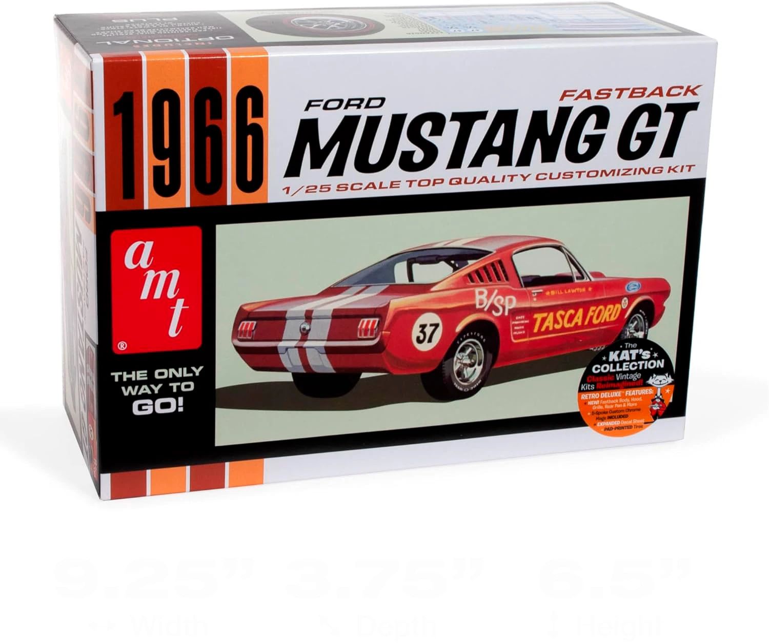  1966 Ford Mustang Fastback 1/25 Kit de montar AMT 1305