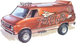 1975 Chevy Van Foxy Box 1/25 1/25 Kit de montar AMT 1265
