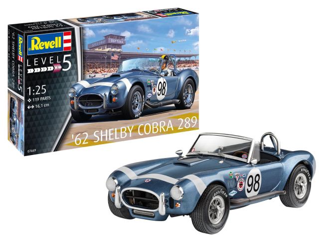 '62 Shelby Cobra 289 Kit P/ Montar 1/25 Revell 07669