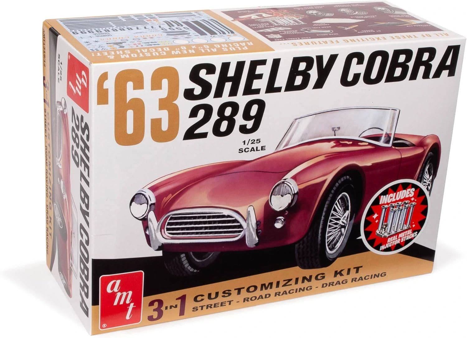 63 Shelby Cobra 289 1/25 Kit de montar AMT 1319