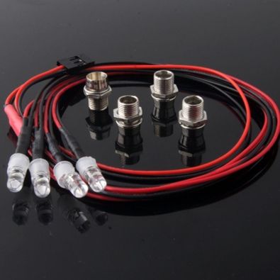 7444-1 Conjunto de Led Composto por 4 Leds (2 Branco 2 Vermelho)