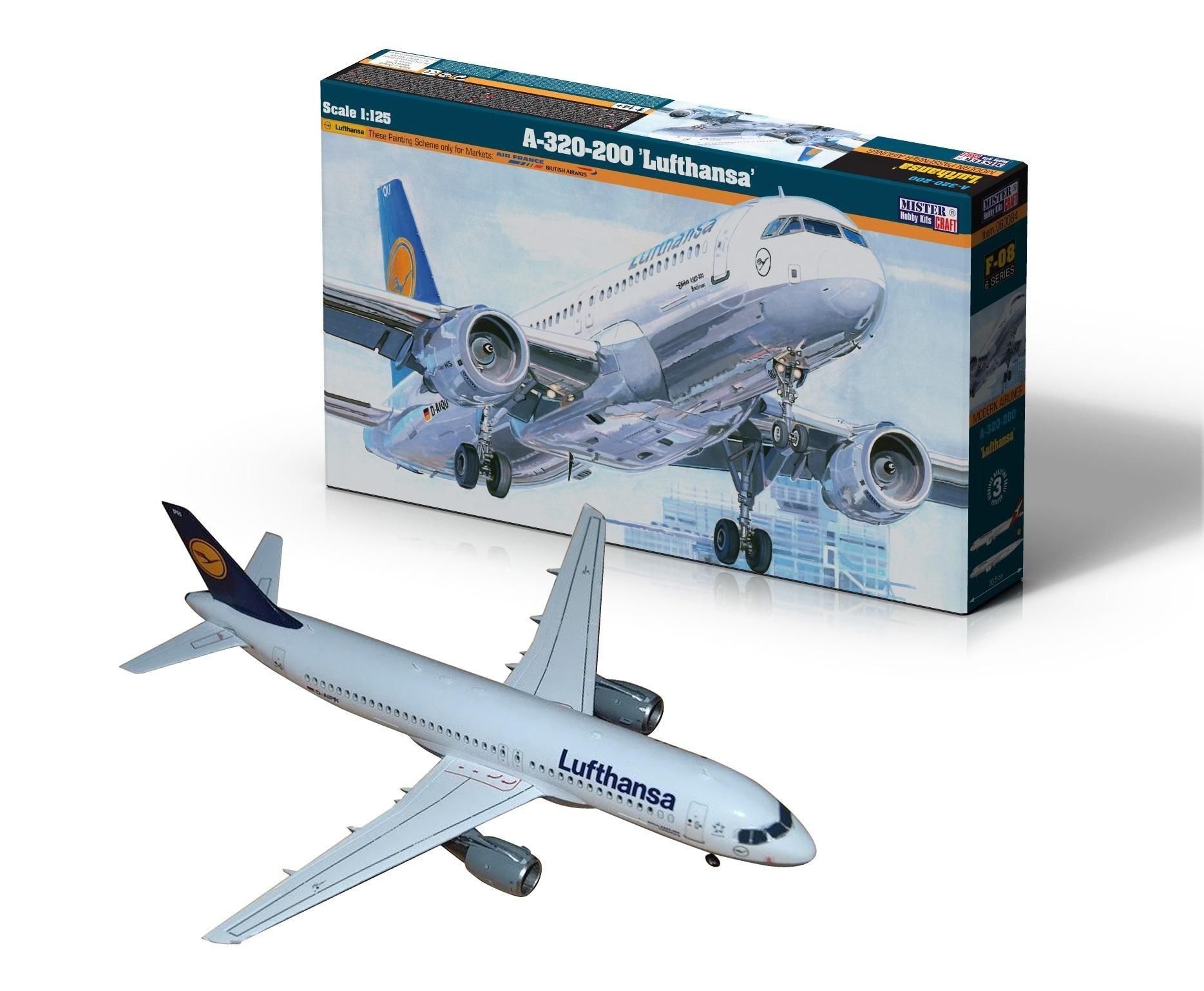 A-320-200 Lufthansa 1/125 kit para Para Montar F-08 Kit de Montar 