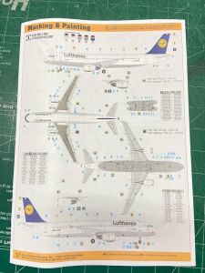 A-320-200 Lufthansa Super Set - 1/125 kit para Para Montar SF-08