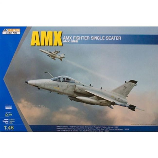Amx Fighter Single-seater 1/48 Kit Para Montar Kinetic 48026