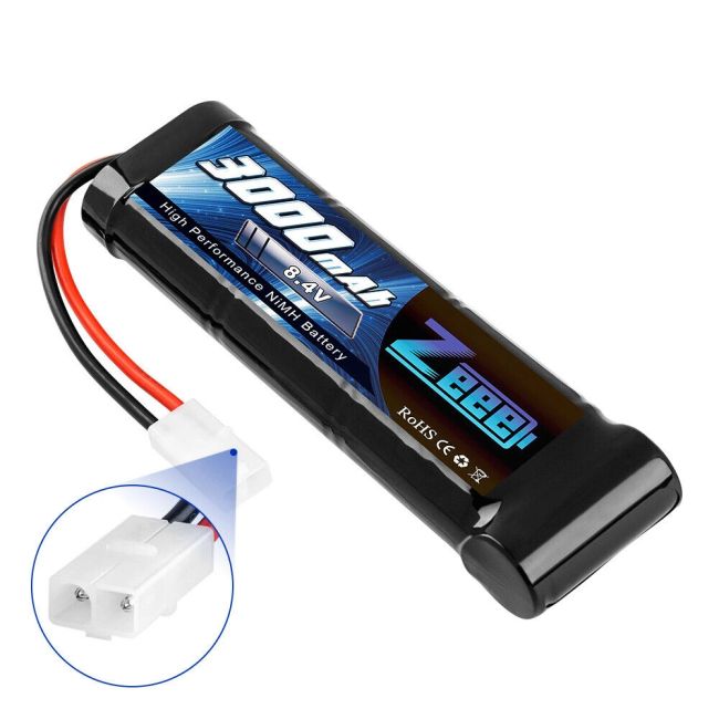 Bateria NiMh 8.4v-3000mah Automodelismo Zeee Power Traxxas, Kyosho, Himoto