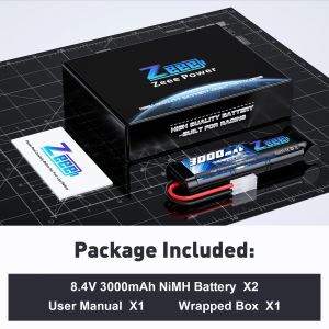 Bateria NiMh 8.4v-3000mah Automodelismo Zeee Power Traxxas, Kyosho, Himoto