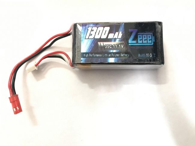 Bateria Lipo 11.1V 3S 1300mAh 35C Plug Jst ZEE 1300