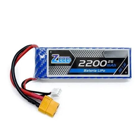 Bateria Lipo 7.4V 2S 2200mAh 50C plug XT60 Soft Case ZEEE