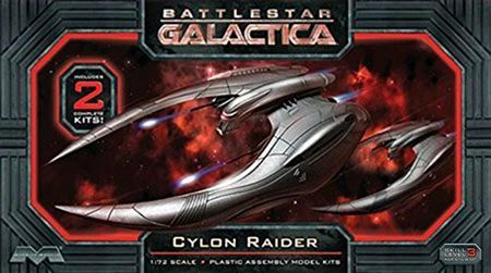 Battlestar Galactica Cylon Raider 2 kits 1/72 para montar Moebius 959