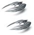 Battlestar Galactica Cylon Raider 2 kits 1/72 para montar Moebius 959