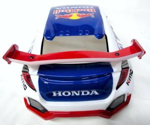 Bolha Civic Type R escala 1/10 de 190mm verm-azl-brca - PINTADA -