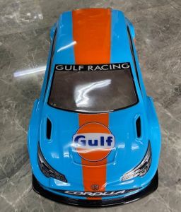 Bolha Corolla GR Hatch escala 1/10 de 190mm - PINTADA - GULF