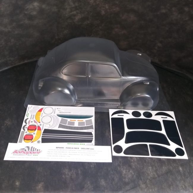 Bolha Fusca Fafa escala 1/10 de 260mm especial Xsara