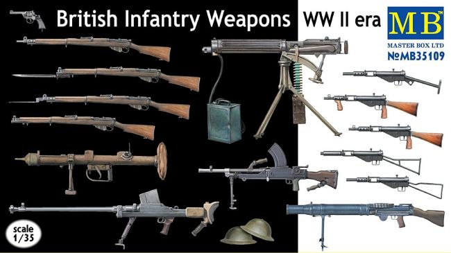British infantry weapons WWII era - 1/35 Kit de Montar MB35109