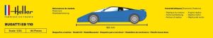 Bugatti EB 110 - 1/24 Kit de Montar Heller 80738