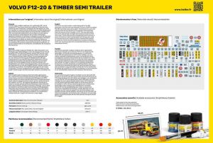 Caminhão Volvo F12-20 & Timber Semi Trailer Kit Heller 81704