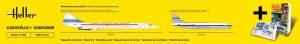  Caravelle e Concorde 1/100 Kit De Montar Heller 50333
