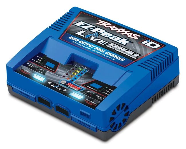 Carregador de bateria multiquímico Traxxas EZ-Peak Live com identificação automática (4S/26A/200W)