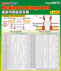 Carretéis para Fita de Mascaramento - Masking Tape Flauge Reel Master Tools 09978 