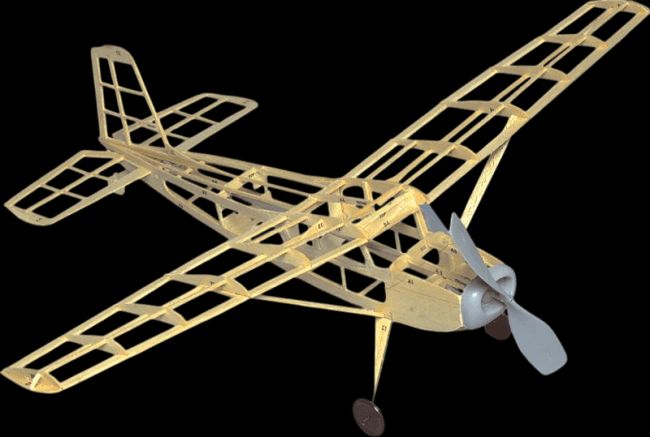 Cessna 180 - 20 Kit De Madeira Para Montar Guillow S 601