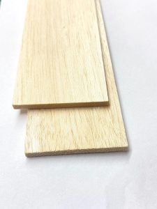 Chapa de madeira  balsa  9.5mm x 8cm x 50cm lote de 1 unidade