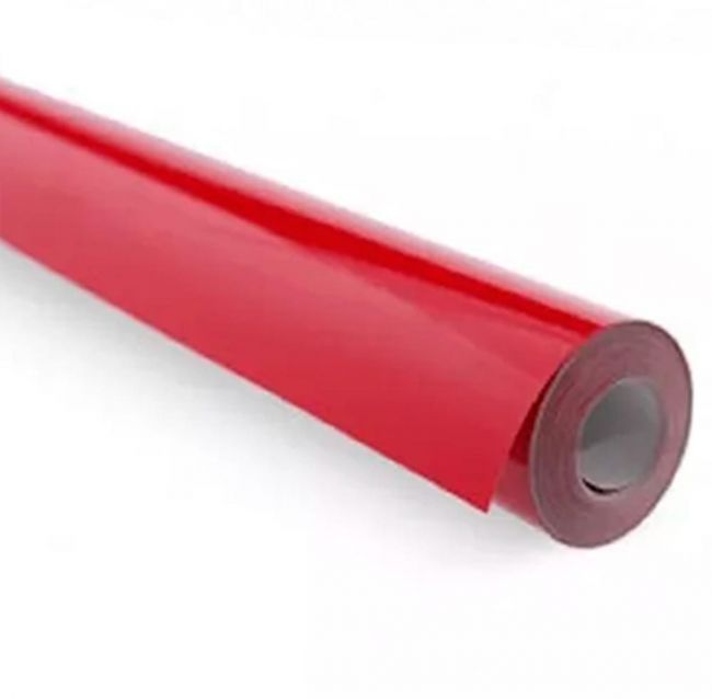 Chinakote  Vermelho  escuro 64 cm largura Plástico termoadesivo