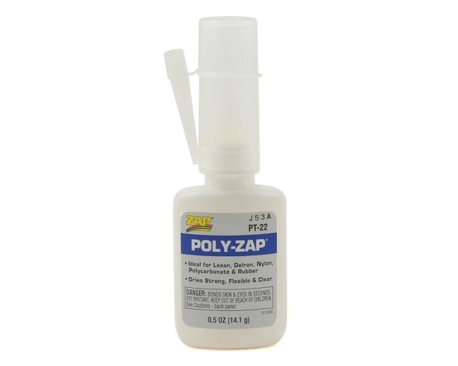 Cola Pacer Poly Zap Policarbonato Lexan Nylon Borracha Pt-22