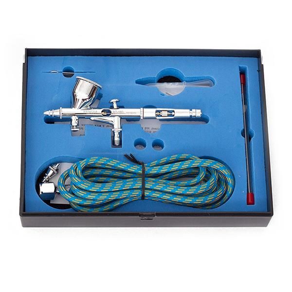 Conjunto Aerógrafo Dupla Ação  Fengda  BD-180K