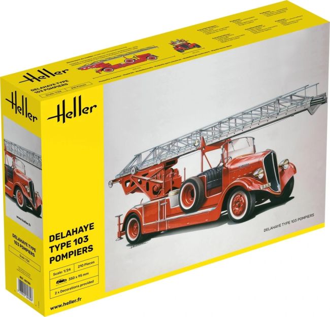 Delahaye Type 103 Pompiers 1/24 Kit de Montar Heller 80780