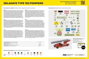 Delahaye Type 103 Pompiers 1/24 Kit de Montar Heller 80780