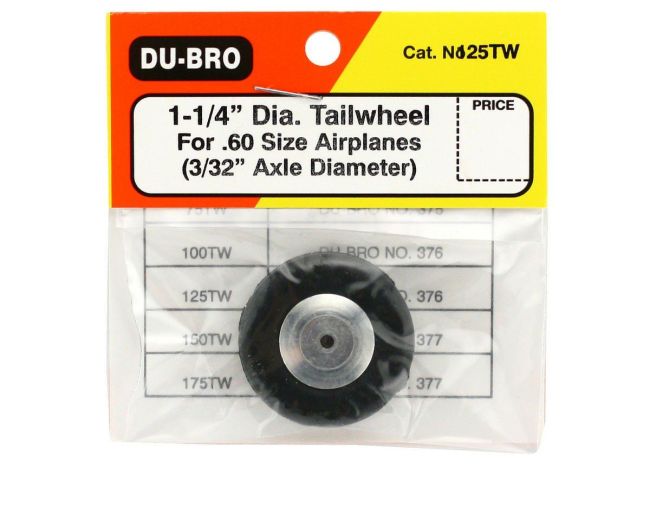 DUBRO 125TW Roda de Bequilha 1.1/4" (1)