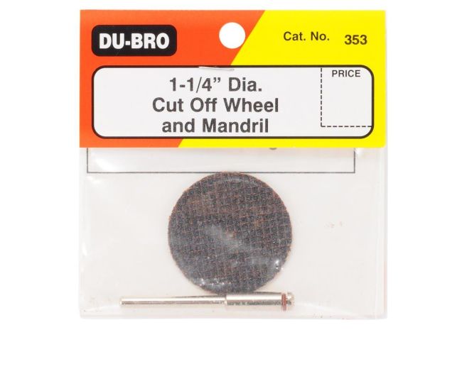 DUBRO 353 Disco de corte para uso em micro retífica diâmetro c/suporte