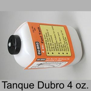 DUBRO 404 Tanque combustível para GLOW de 4 Oz. (120ml)