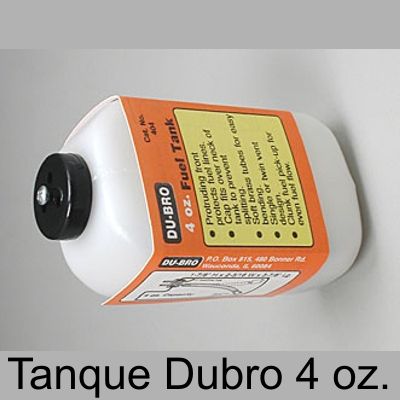 DUBRO 404 Tanque combustível para GLOW de 4 Oz. (120ml)