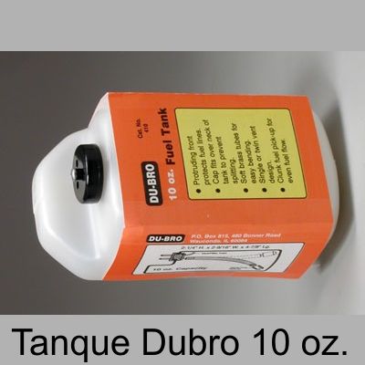 DUBRO 410 Tanque de combustível para GLOW de 10 Oz. (300ml)