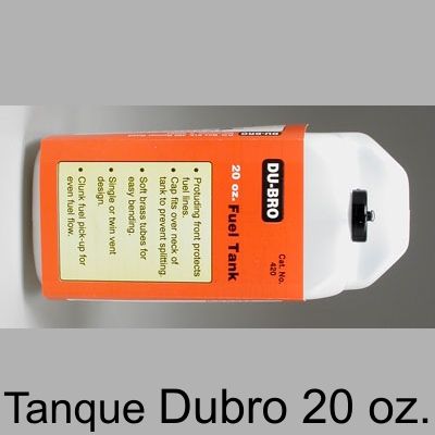 DUBRO 420 Tanque de combustível para GLOW de 20 Oz. (600ml)