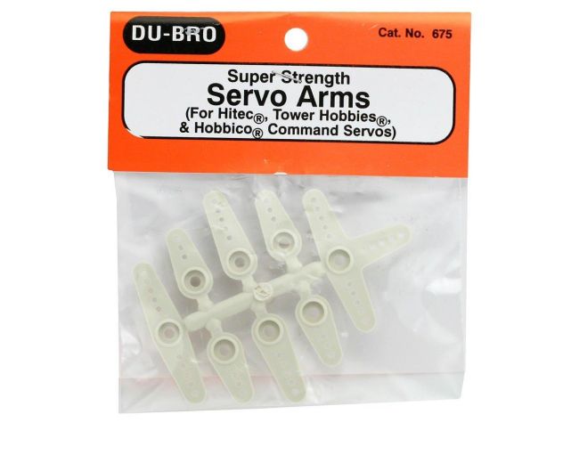 DUBRO 675 Braços standard para servos Hobbico e Hitec (8)