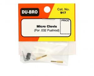 DUBRO 917 Micro clevis para Push Rod (0,81mm ou .032)