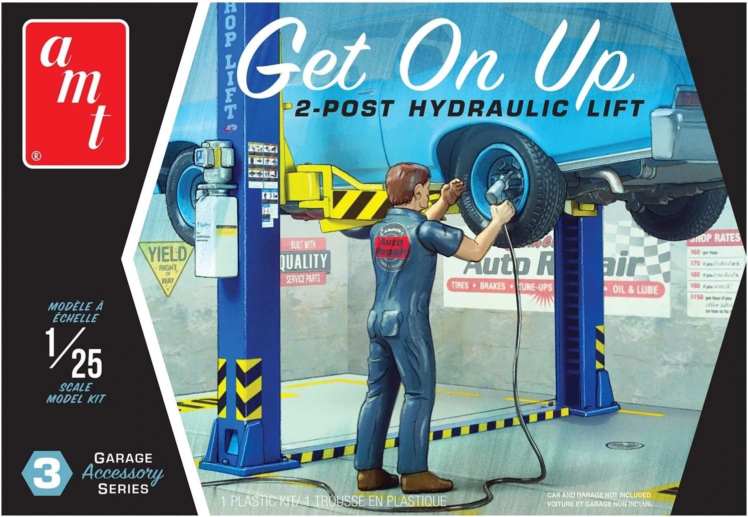 Get On Up 2-post hydraulic lift  1/ 25 Kit de montar AMT PP017m