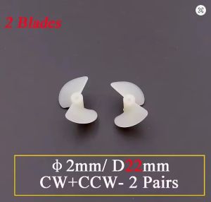 Hélice para barco em nylon bipá diâmetro de 22mm e eixo 2mm (direita e esquerda)