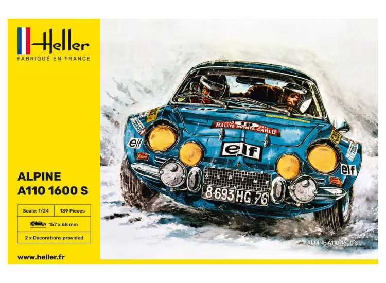 Heller 80745 Alpine A110 1600 S - 1/24 (Interlagos) Kit Para Montar
