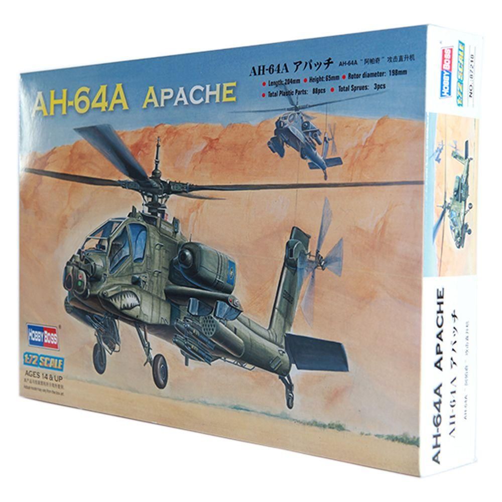 Hobby Boss 87218 Ah-64A Apache Attack Helicopter - 1/72