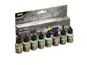 Kit 8 Tintas Cor de Aviões da Segunda Guerra Mundial Acrílica Revell 36201