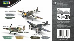 Kit 8 Tintas Cor de Aviões da Segunda Guerra Mundial Acrílica Revell 36201