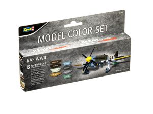 Kit 8 Tintas Cor de Aviões da Segunda Guerra Mundial Acrílica Revell 36201