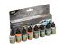 Kit 8 Tintas Cor De Carro Esportivo Acrílica Revell 36202