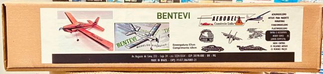 Kit Aeromodelo a elástico modelo Bentevi p/montar