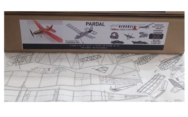 Kit Aeromodelo de Elástico PARDAL para montar