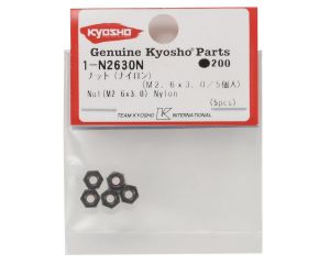 Kyosho 1-N2630N Porca de nylon de aço 2.6x3.0mm  (5)