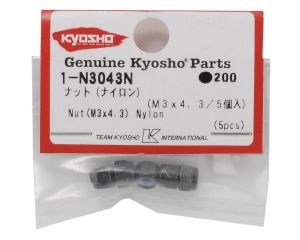 Kyosho 1-N3043N Porca de Nylon  3x4,3mm (5)